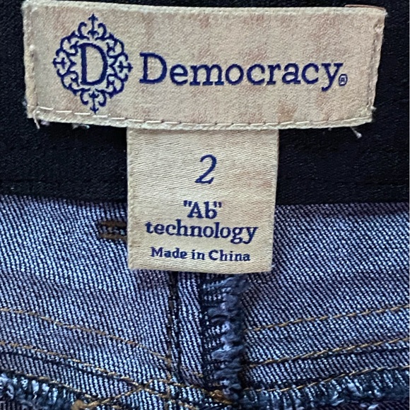 Democracy Ab Technology Blue Straight Jeans Size 2 - Picture 6 of 14